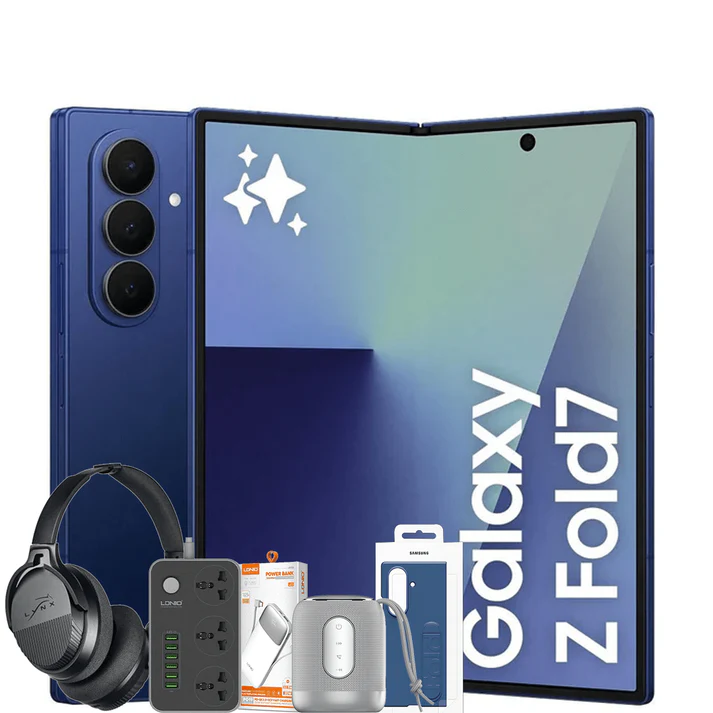 SAMSUNG GALAXY SM-F966B Z FOLD7 512GB 12GB RAM + FREE REVERB HEADPHONE + POWERBANK + POWER SOCKET + BLUETOOTH SPEAK + BACK COVERER