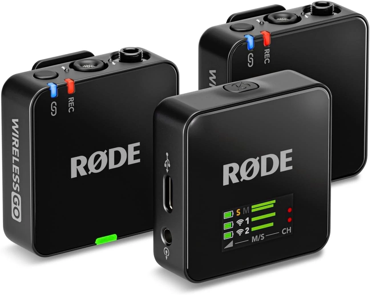 RØDE Wireless Go II Dual Channel Wireless System with Built-in Microphones