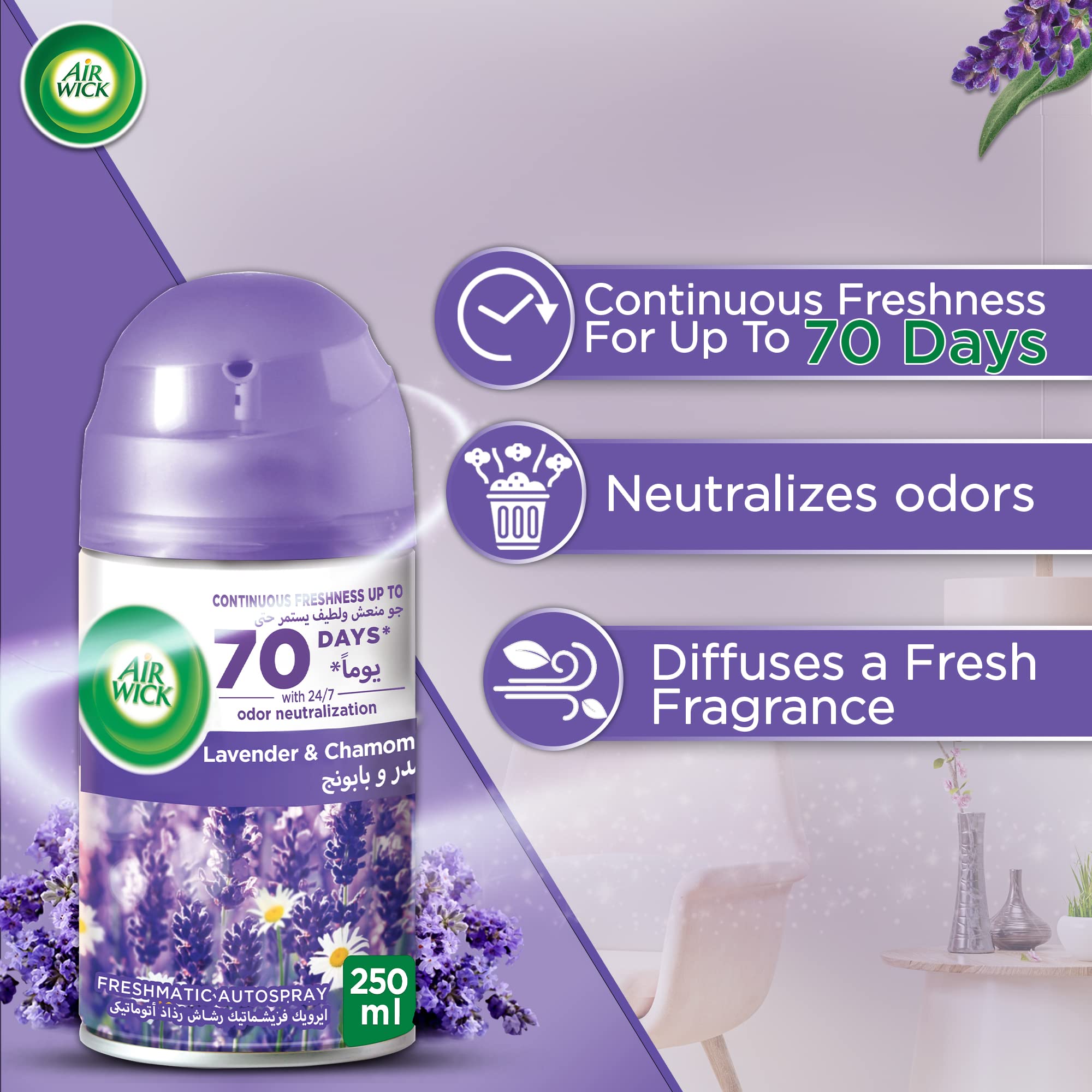 AIR WICK AIRREFRESHNER 250ML