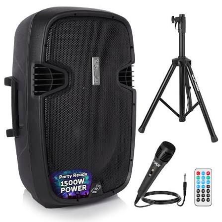 PORTABLE PA 15 INCHES SINGLE RECHARGEABLE SPEAKER