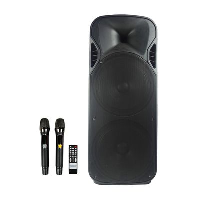 PORTABLE PA 15 INCHES DOUBLE RECHARGEABLE SPEAKER